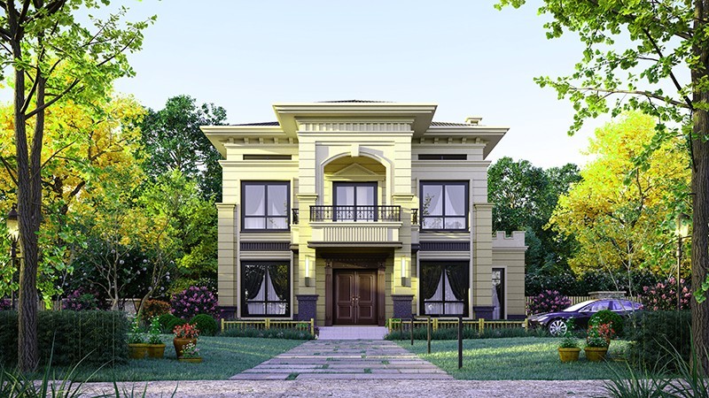 河源中式合院住宅，开放庭院与邻里乡亲更亲近